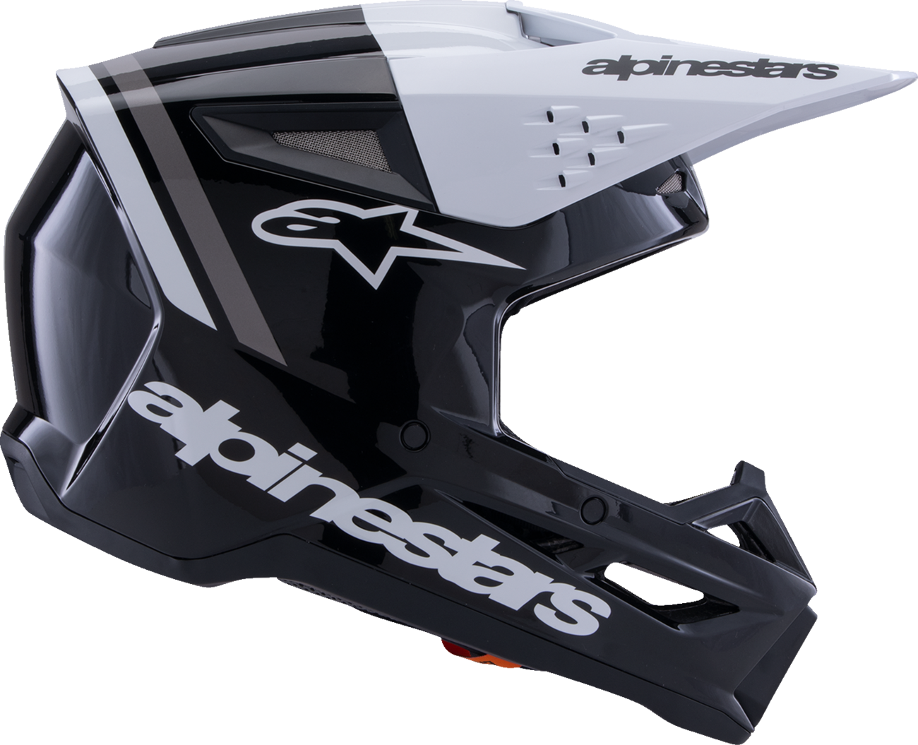 ALPINESTARS SM3 Helmet - Radium - Gloss Black/White/Gray - XS 8300826-1546-XS
