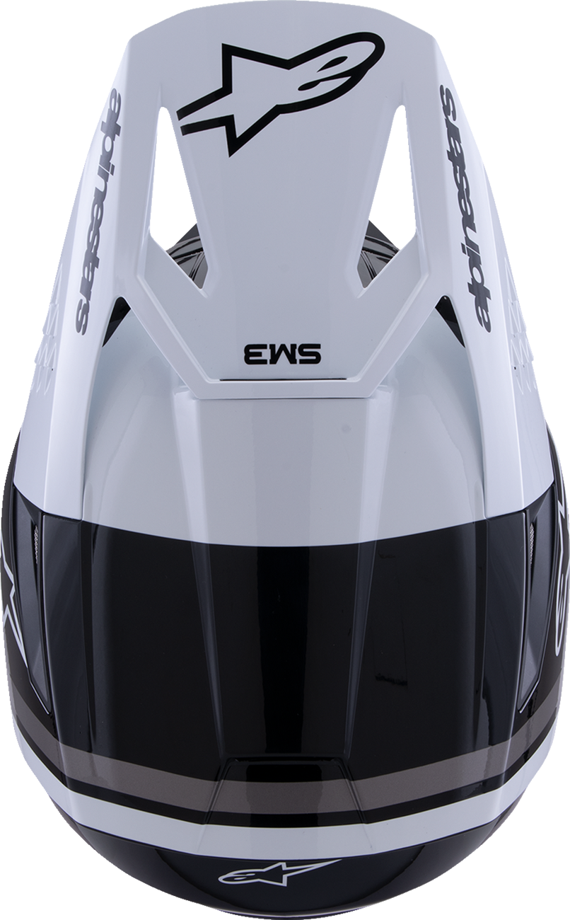 ALPINESTARS SM3 Helmet - Radium - Gloss Black/White/Gray - XS 8300826-1546-XS