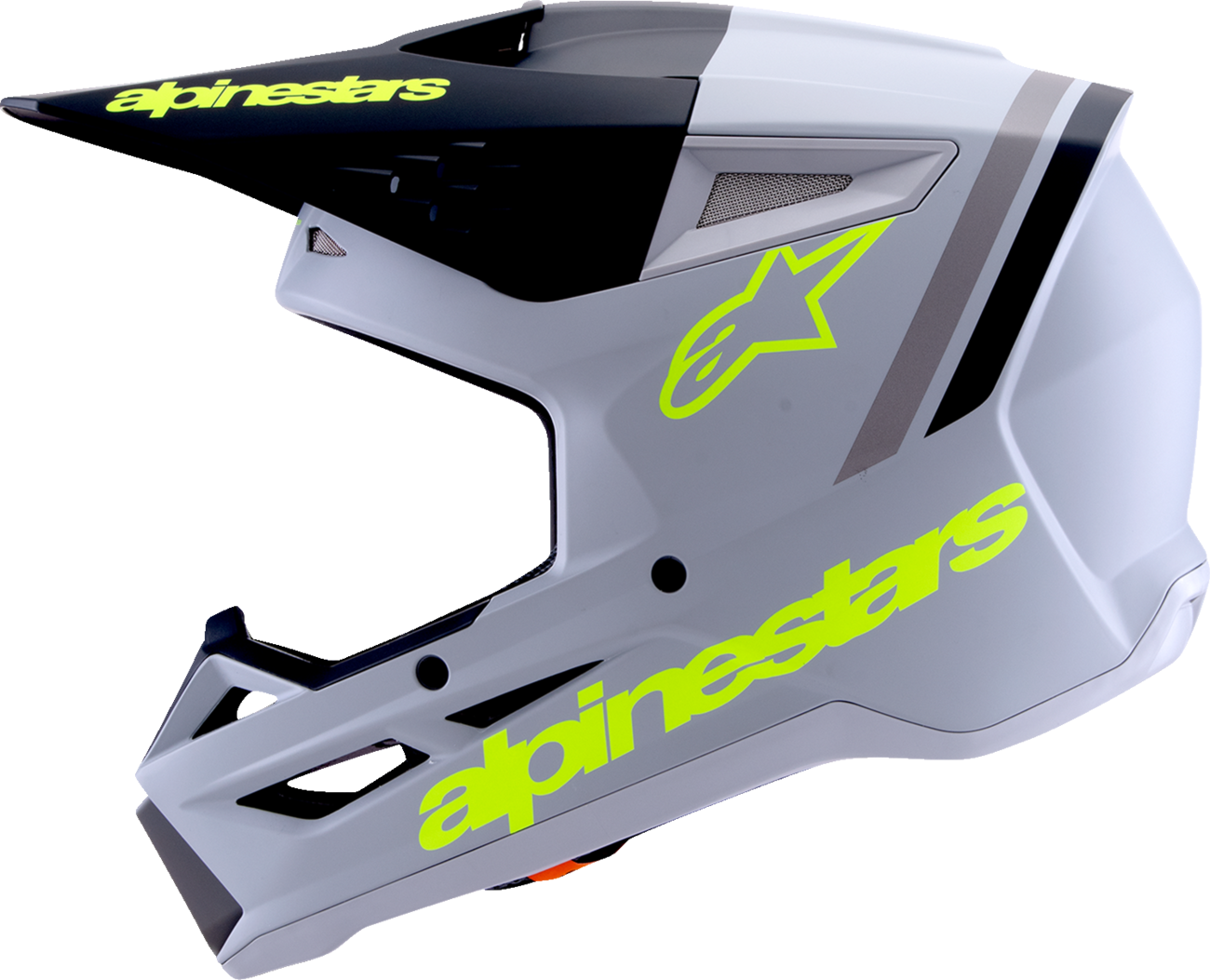 ALPINESTARS SM3 Helmet - Radium - Matte Gray/Black/Yellow Fluo - XS 8300826-9510-XS