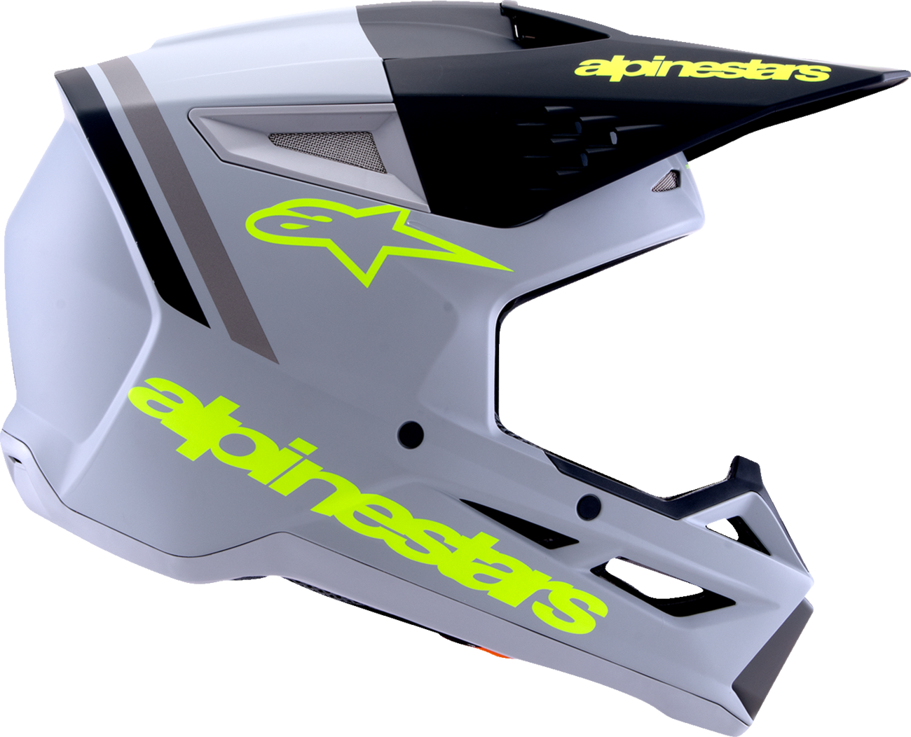 ALPINESTARS SM3 Helmet - Radium - Matte Gray/Black/Yellow Fluo - XS 8300826-9510-XS