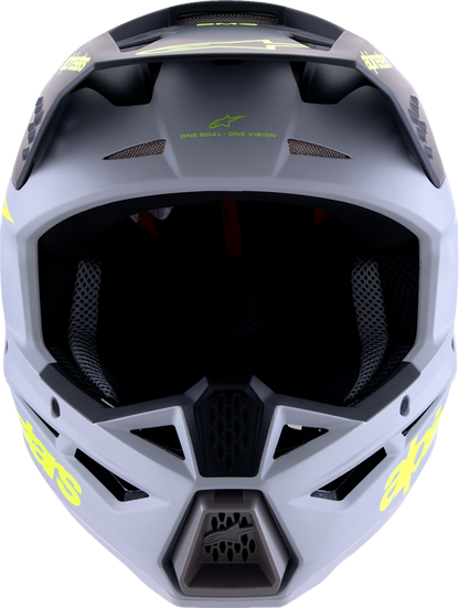 ALPINESTARS SM3 Helmet - Radium - Matte Gray/Black/Yellow Fluo - Large 8300826-9510-L
