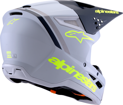 ALPINESTARS SM3 Helmet - Radium - Matte Gray/Black/Yellow Fluo - Large 8300826-9510-L