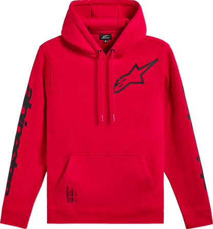 ALPINESTARS Triple Pullover Hoodie - Red - Medium 1235-51405-30-M