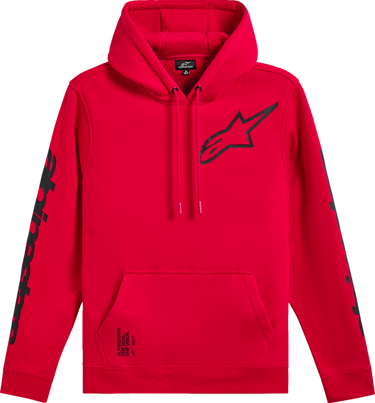 ALPINESTARS Triple Pullover Hoodie - Red - Large 1235-51405-30-L