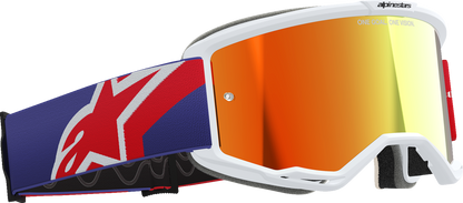 ALPINESTARS GOGGLES Vision 5 Goggle - Corp - Red/Purple - Red Mirror Lens 5101825-3154