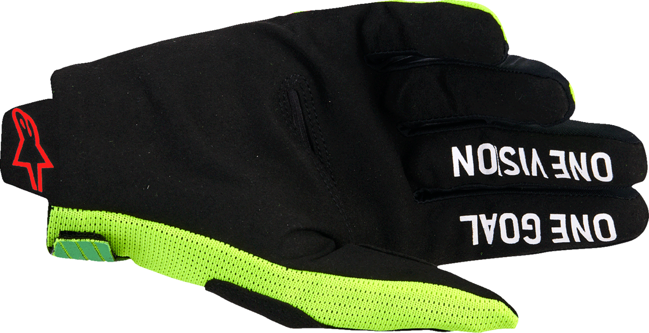 ALPINESTARS Radar Pro Gloves - Green/Fluo Yellow/Fluo Pink - Medium 3560325-6025-M