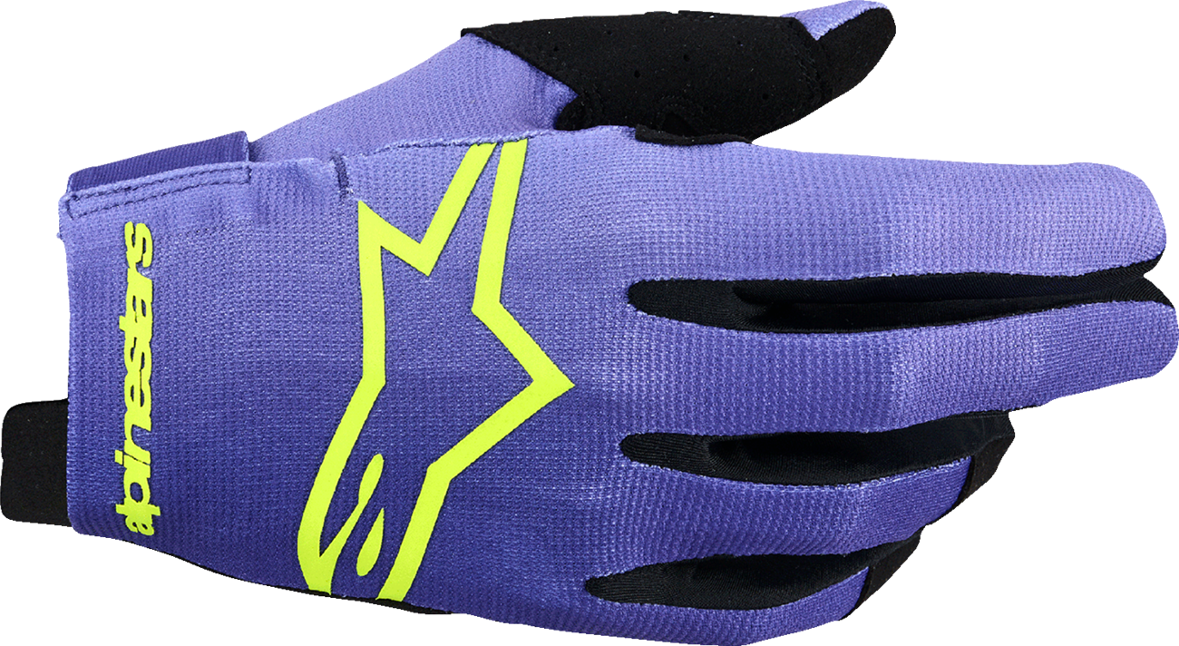 ALPINESTARS Radar Gloves - Purple/Fluo Yellow - Medium 3561824-3175-M