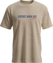 SLIPPERY Slippery When Wet T-Shirt - Heather Desert Tan - XL 3030-25344