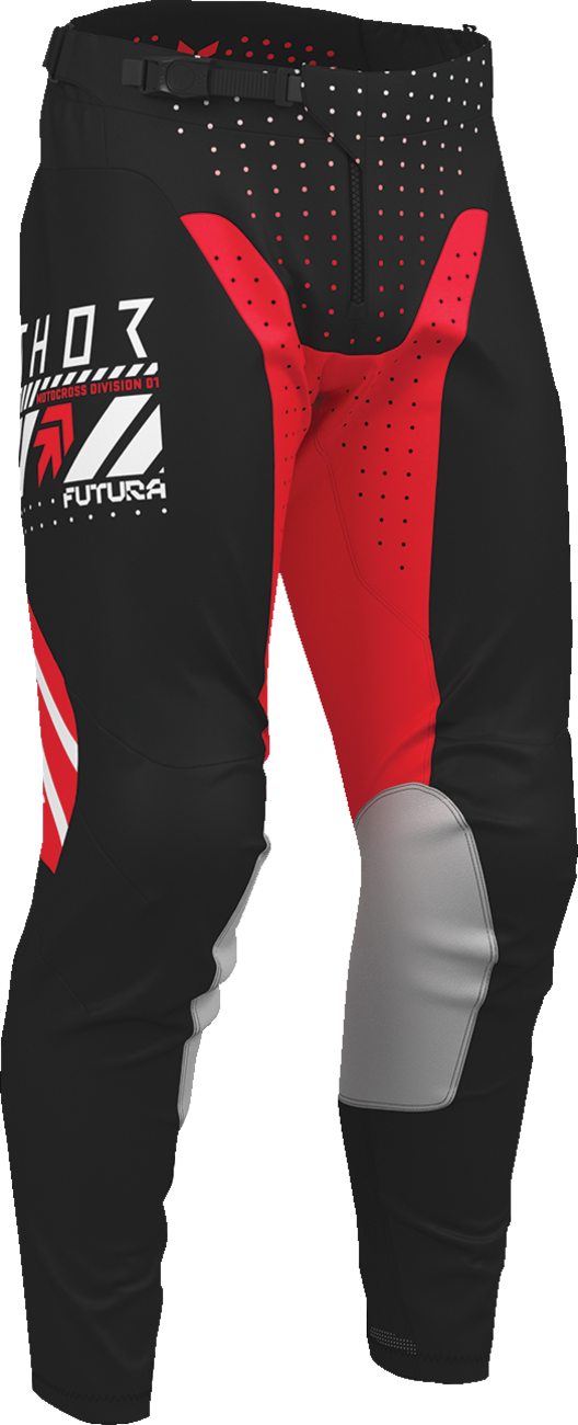 THOR Launchmode Futura Pants - Black/Red - US 36 2901-12289