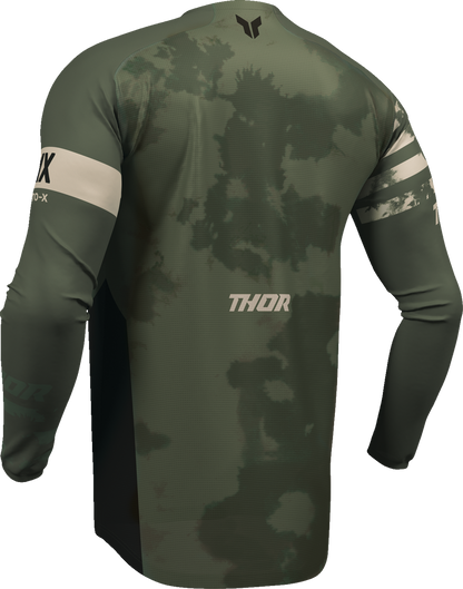 THOR Launchmode Bleach Jersey - Black/Camo - Large 2910-8396