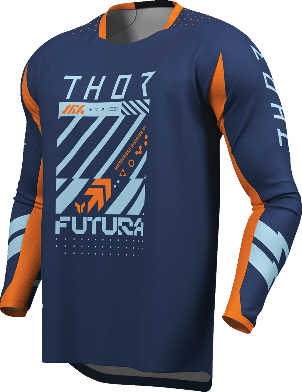 THOR Launchmode Futura Jersey - Navy/Orange - XL 2910-8427