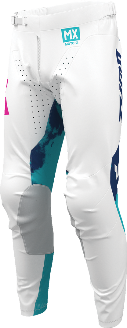 THOR Launchmode Bleach Pants - White/Aqua - US 32 2901-12314