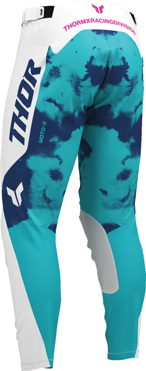 THOR Launchmode Bleach Pants - White/Aqua - US 30 2901-12313