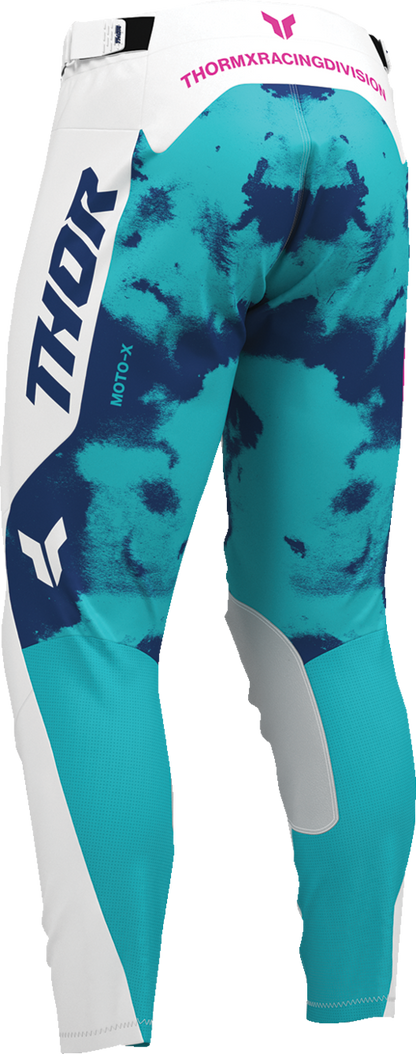 THOR Launchmode Bleach Pants - White/Aqua - US 30 2901-12313