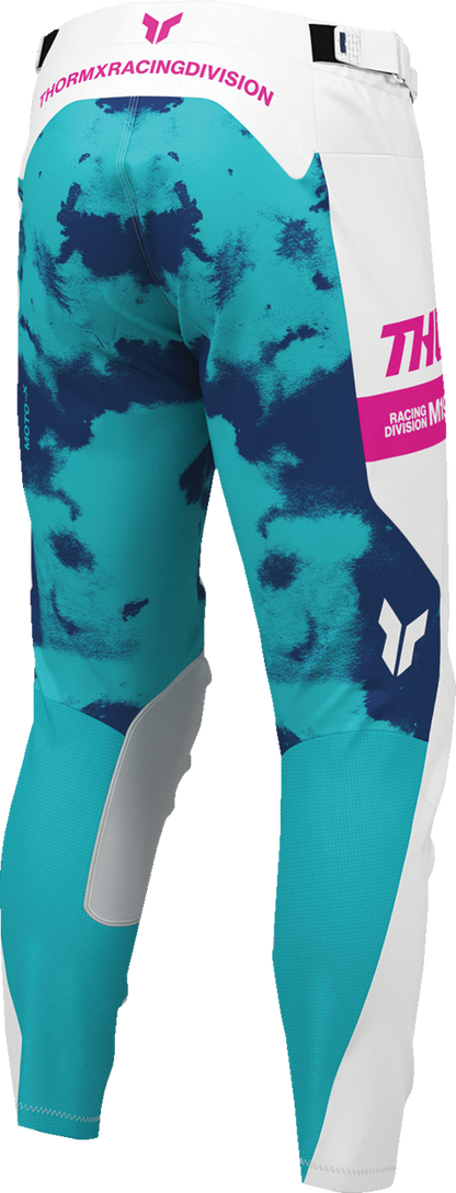 THOR Launchmode Bleach Pants - White/Aqua - US 36 2901-12316