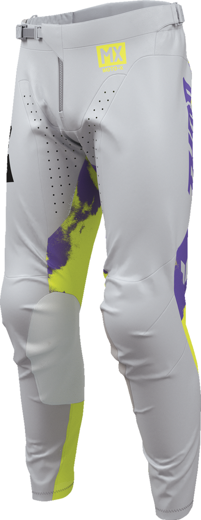 THOR Launchmode Bleach Pants - Gray/Acid - US 38 2901-12326