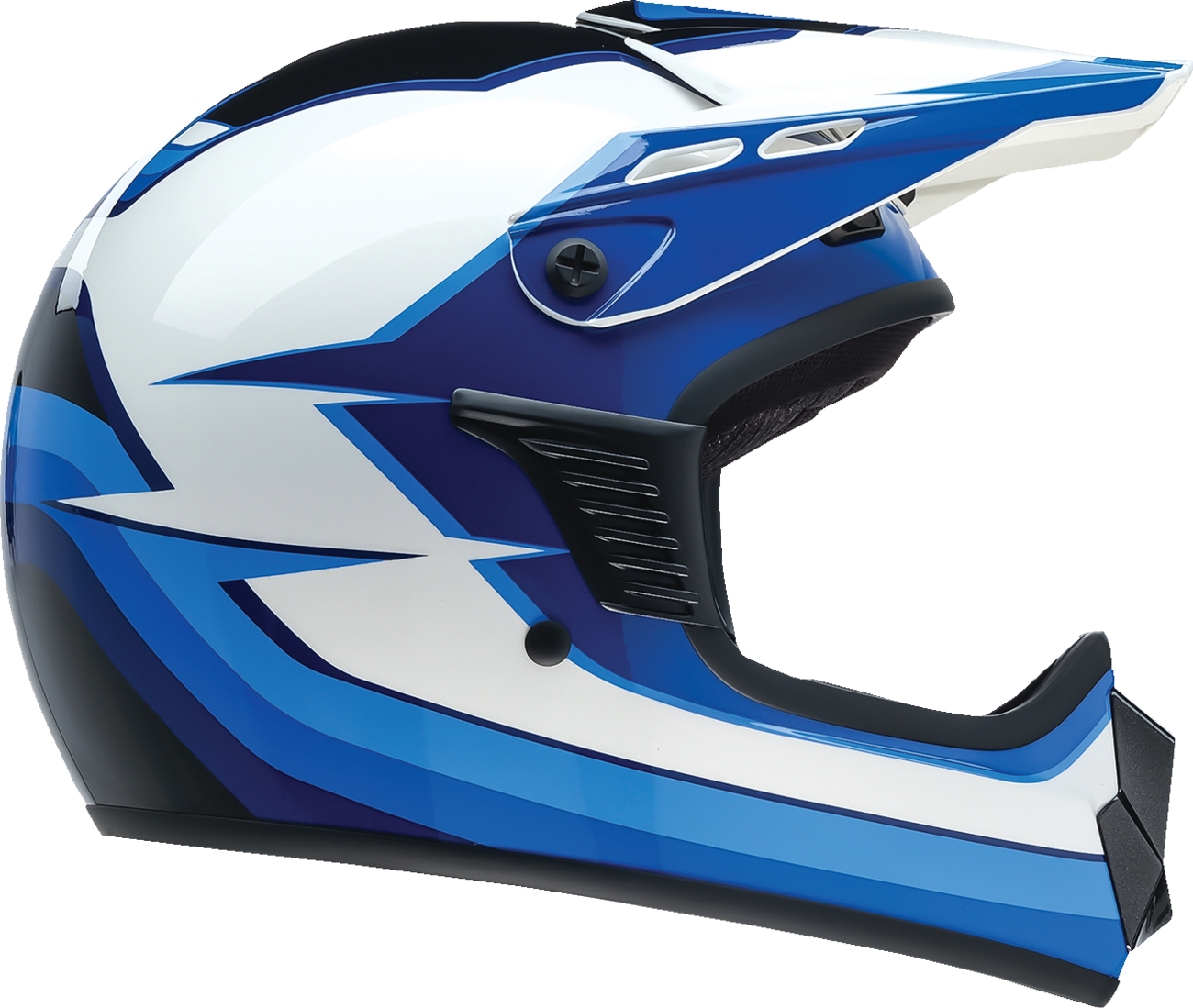 Z1R Youth Dirt Maxx Helmet - Vortex - Blue/White - Small 0111-1713