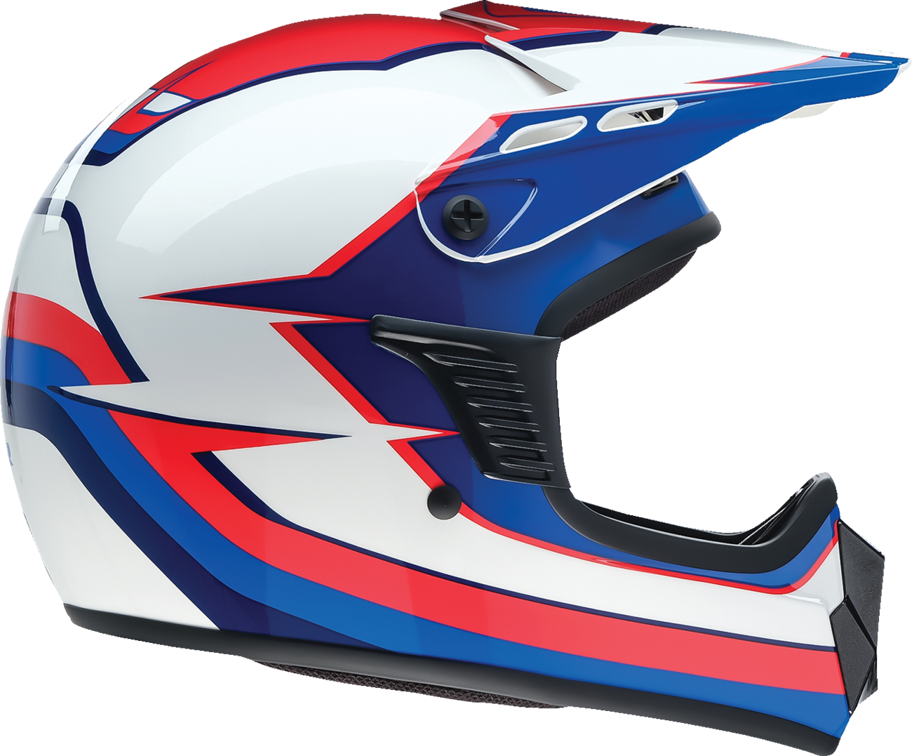 Z1R Youth Dirt Maxx Helmet - Vortex - Red/White/Blue - Large 0111-1731