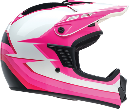 Z1R Youth Dirt Maxx Helmet - Vortex - Pink/White - Medium 0111-1722