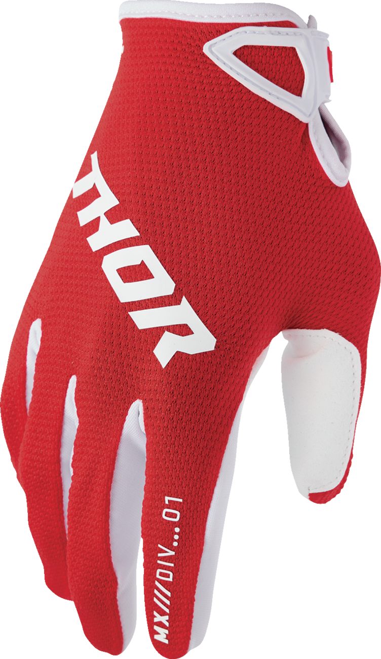 THOR Ridemode Static Gloves - Red - Medium 3330-8339