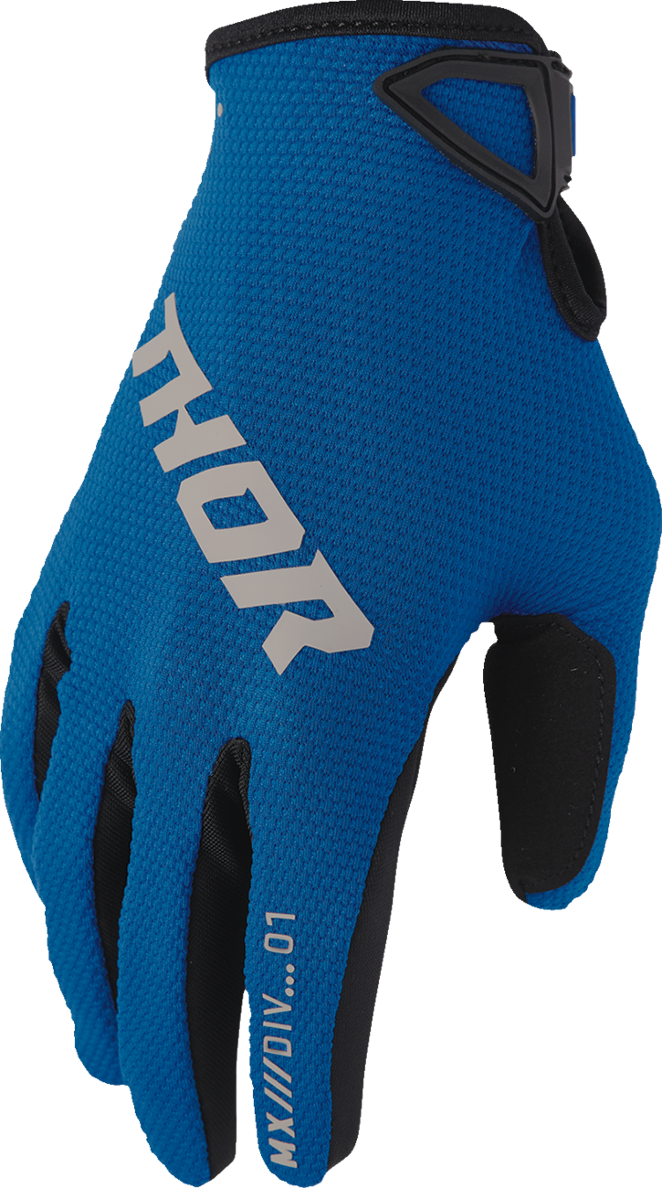 THOR Ridemode Static Gloves - Blue - Large 3330-8346