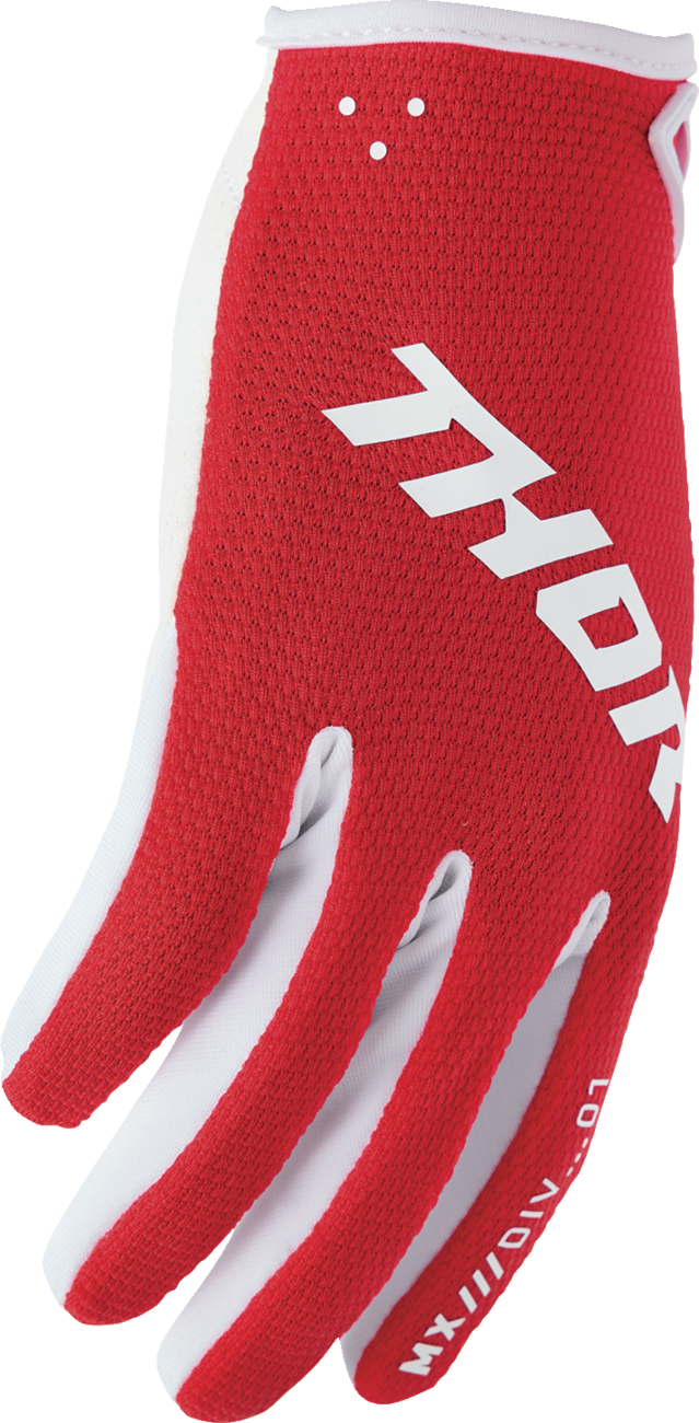 THOR Ridemode Static Gloves - Red - XS 3330-8337
