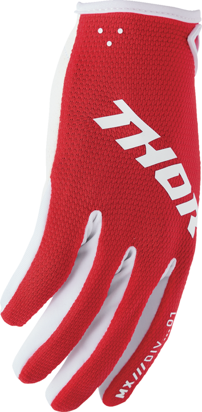 THOR Ridemode Static Gloves - Red - XS 3330-8337