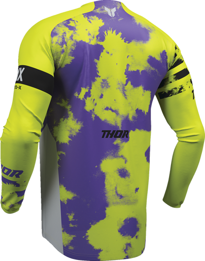 THOR Launchmode Bleach Jersey - Gray/Acid - XL 2910-8403
