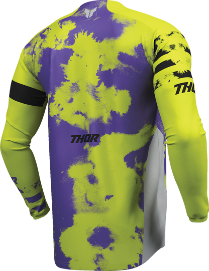 THOR Launchmode Bleach Jersey - Gray/Acid - Medium 2910-8401