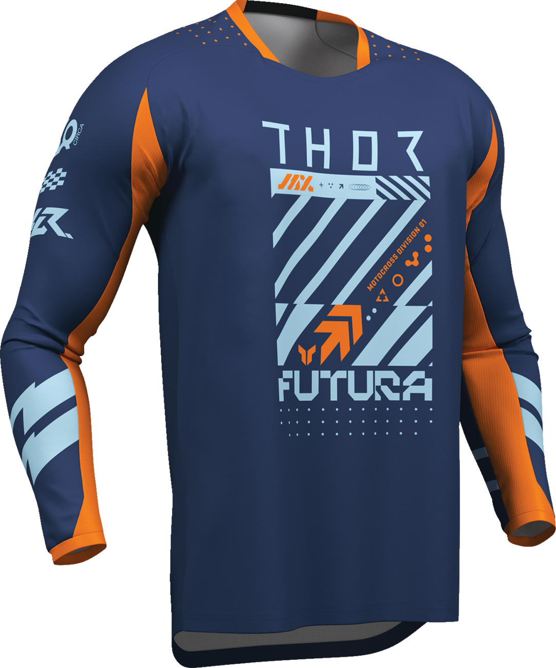 THOR Launchmode Futura Jersey - Navy/Orange - Small 2910-8424