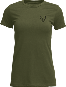 THOR Women's Patched Up T-Shirt - Military Green - XL 3031-4337