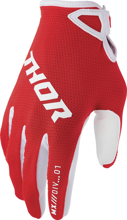 THOR Ridemode Static Gloves - Red - Small 3330-8338