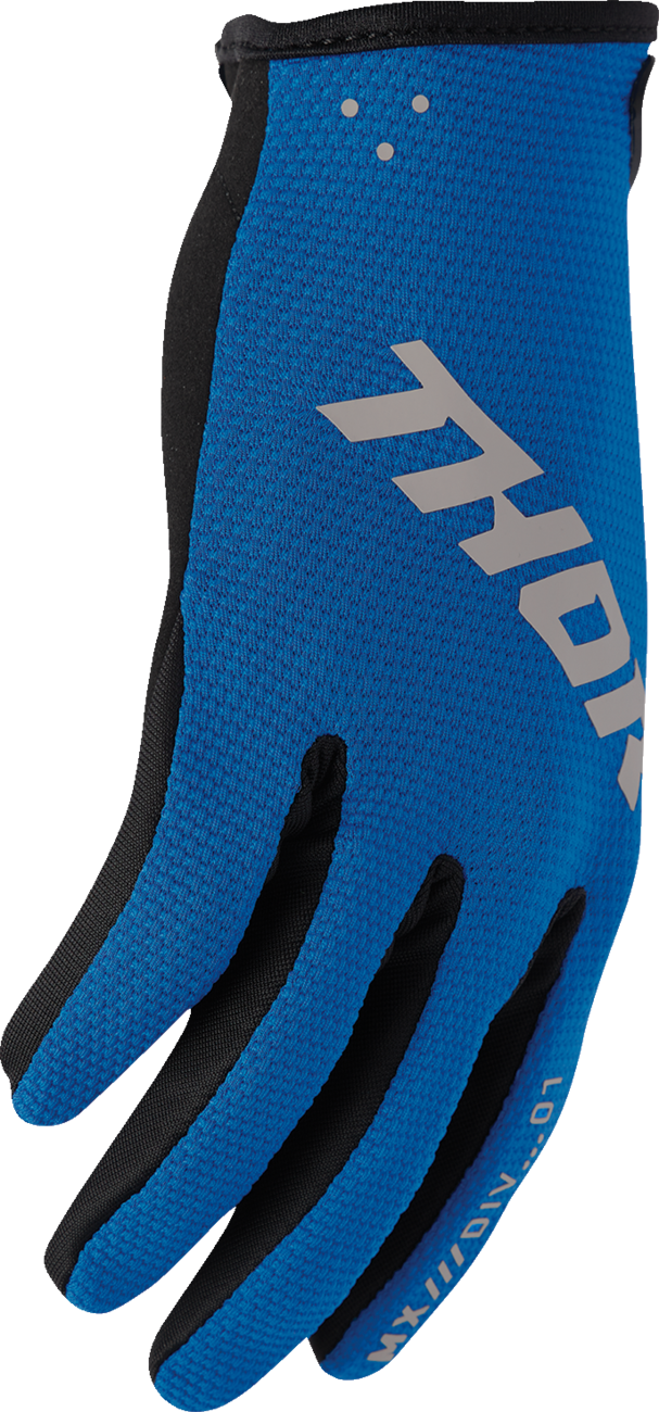 THOR Ridemode Static Gloves - Blue - Medium 3330-8345