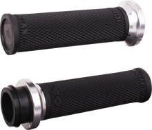 ODI Ruffian Lock-On Street Grips - Indian TBW - Black/Silver V30ITWB-S