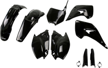 UFO Body Kit - Black - Kawasaki - KX '04-'08 KAKIT201F@001
