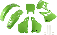 UFO Body Kit - '91 OEM Green/White - Kawasaki - KX '90-'91 KAKIT188F@999A