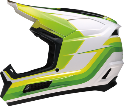 Z1R Youth Dirt Maxx Helmet - Vortex - White/Green - Large 0111-1740