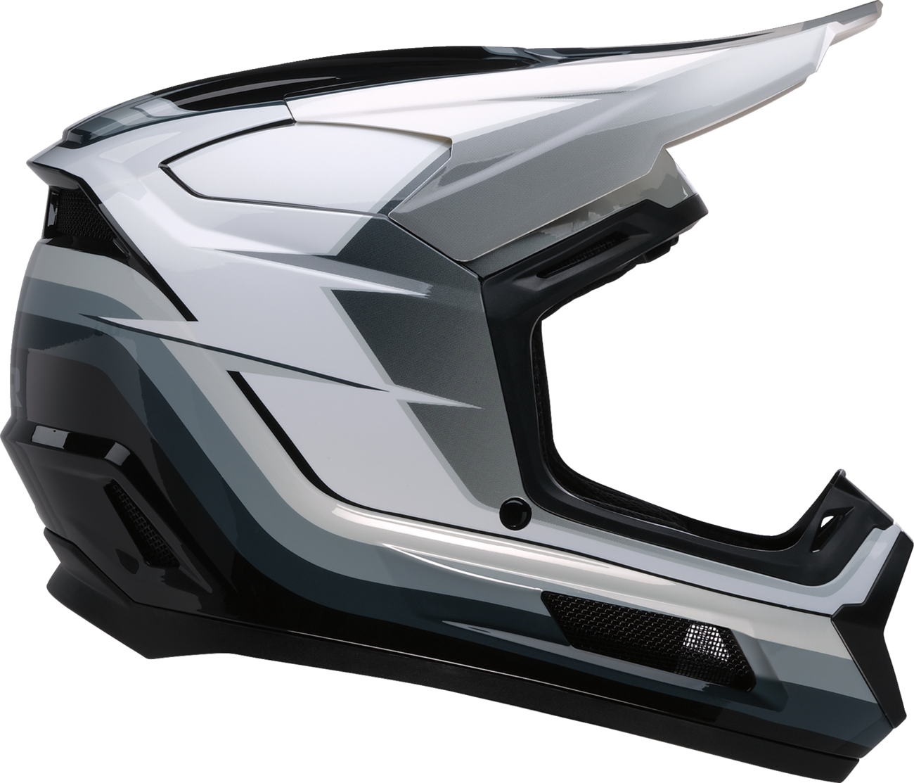 Z1R Youth Dirt Maxx Helmet - Vortex - Black/White/Gray - Medium 0111-1726