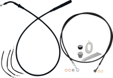 FAT BAGGERS INC. EZ Install Kit - 10" Handlebars - Upper Clutch - Full Length - Black 249010-B