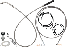 FAT BAGGERS INC. EZ Install Kit - 13"/14" Handlebars - Upper Clutch - Full Length - Braided Stainless Steel 249014