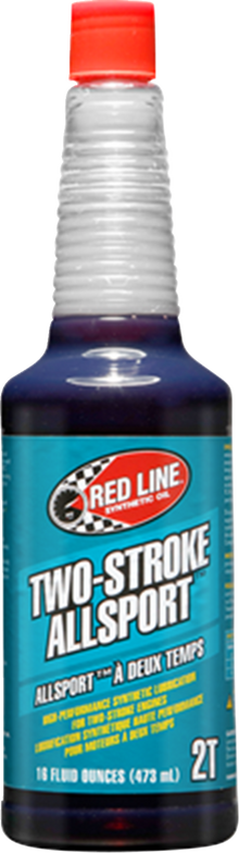 RED LINE SYNTHETIC OIL 2-Stroke All Sport Oil - 16 US fl oz. 40803