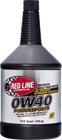RED LINE SYNTHETIC OIL Synthetic Motor Oil - 0W40 - 1 US quart 42204
