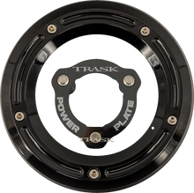 TRASK Derby Cover with Power Plate - Black - Kit - '17-'25 Harley-Davidson TM-0051-BK-BK