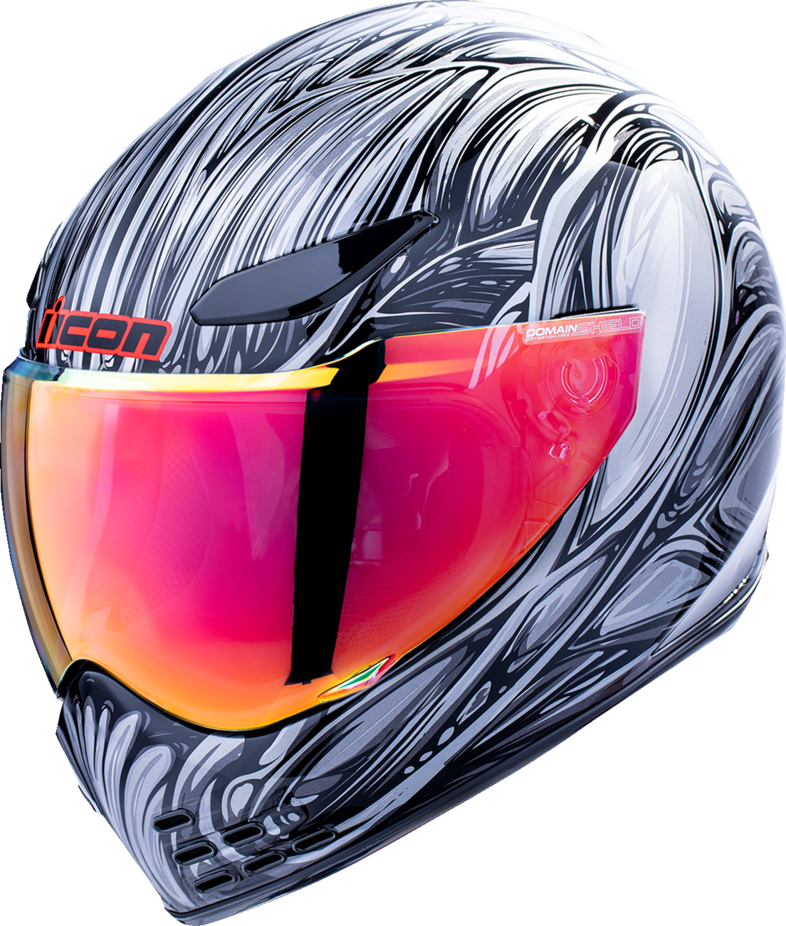 ICON Domain™ Helmet - Nouveau - Silver - XL 0101-18527