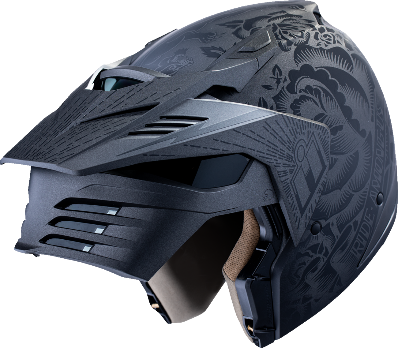 ICON Elsinore™ Helmet - Darkgard - Black - XL 0101-18342