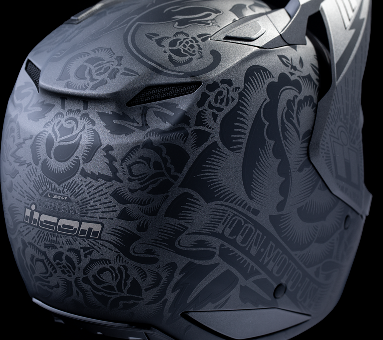 ICON Elsinore™ Helmet - Darkgard - Black - XS 0101-18338