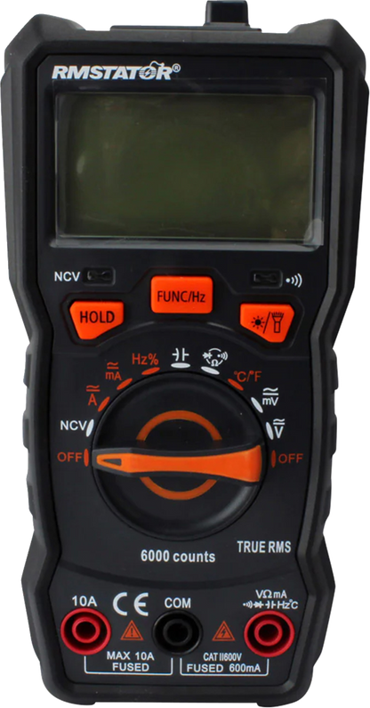RM STATOR Digital Multimeter with Voltage Peak Reading DVA Adapter Kit RM22980
