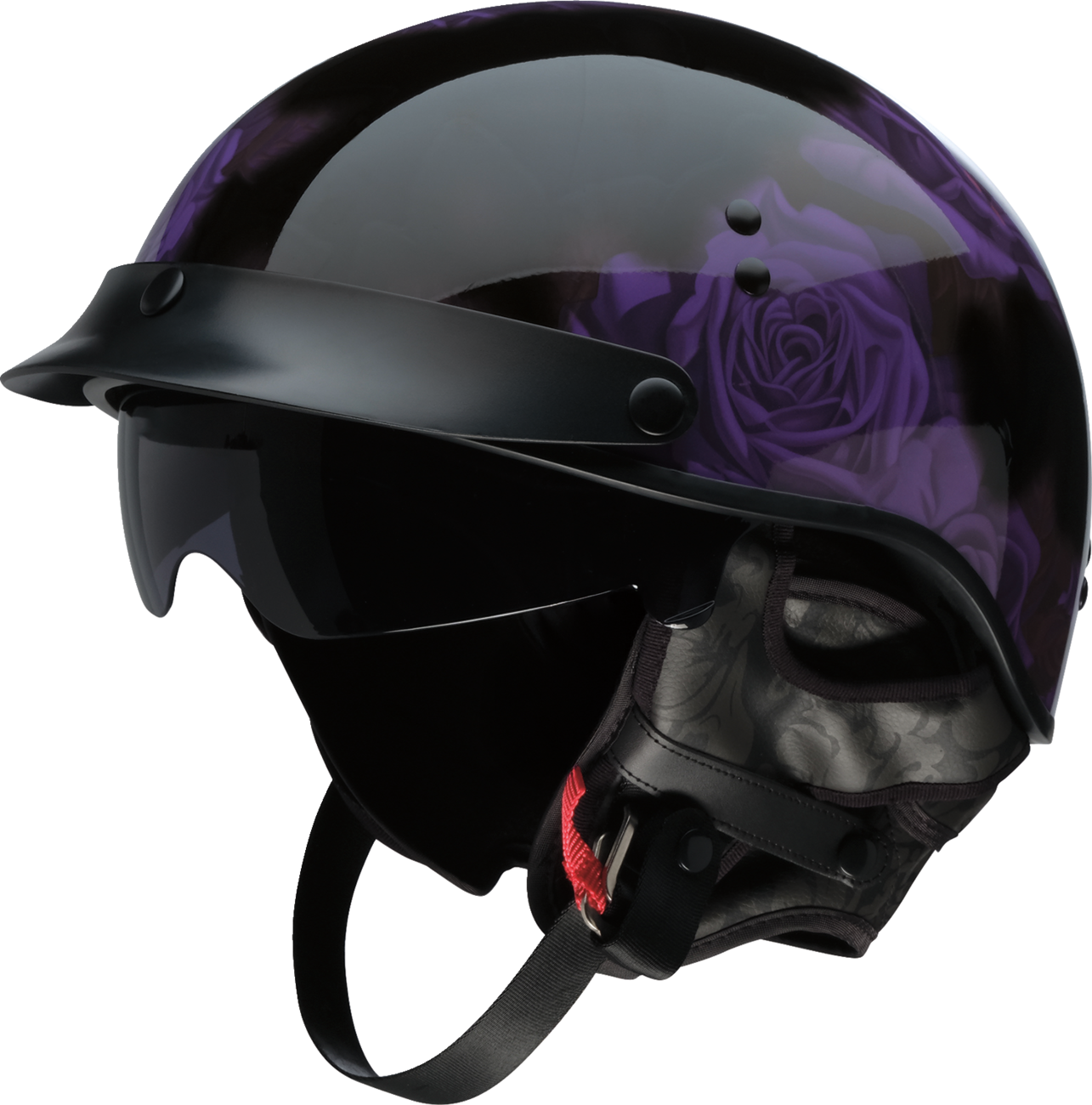 Z1R Vagrant NC Helmet - Rose - Black/Purple - Medium 0103-1446