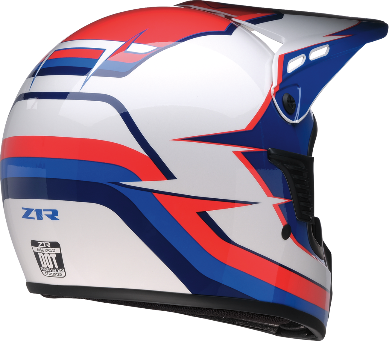 Z1R Child Dirt Maxx Helmet - Vortex - Red/White/Blue - L/XL 0111-1749