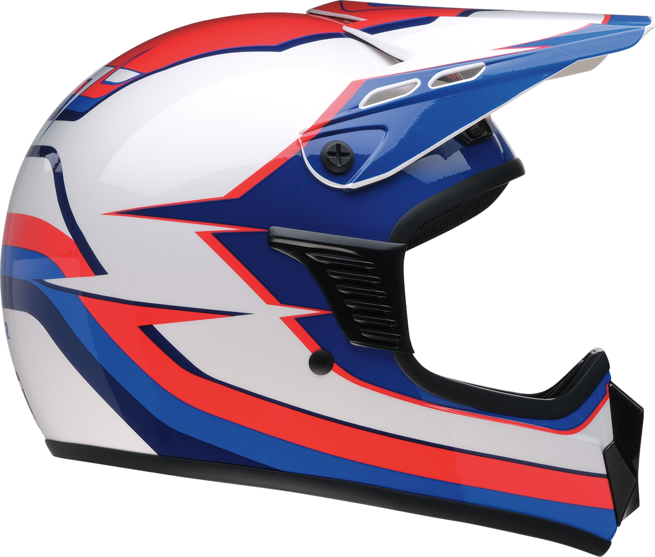 Z1R Child Dirt Maxx Helmet - Vortex - Red/White/Blue - S/M 0111-1748
